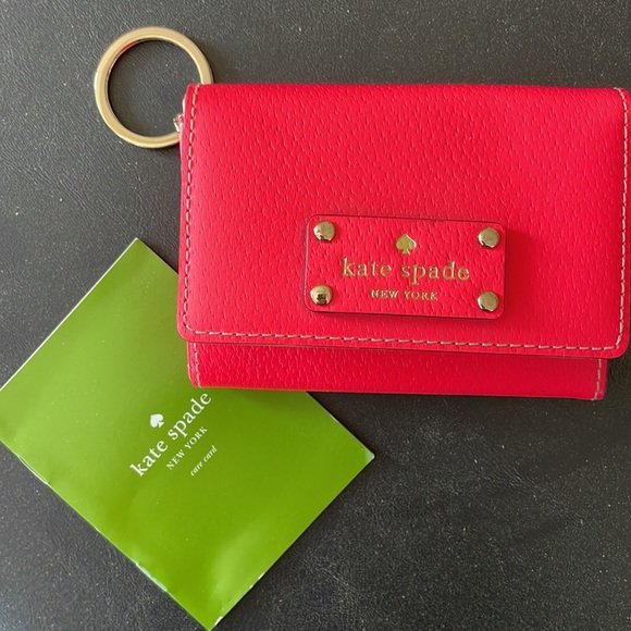 Kate Spade Wallet, card holder with inside zipper, outside “window”. BRAND NEW! - Picture 6 of 6